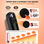 Rechargeable Hand Warmers Set with LED Display | Instant Heat for Outdoor Comfort 2