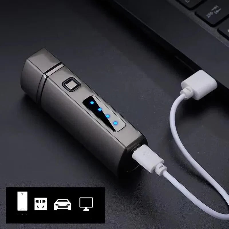 Rechargeable Lighter | Triple Jet Flame Technology with Touch Activation | Compact Design for Reliable Ignition 4
