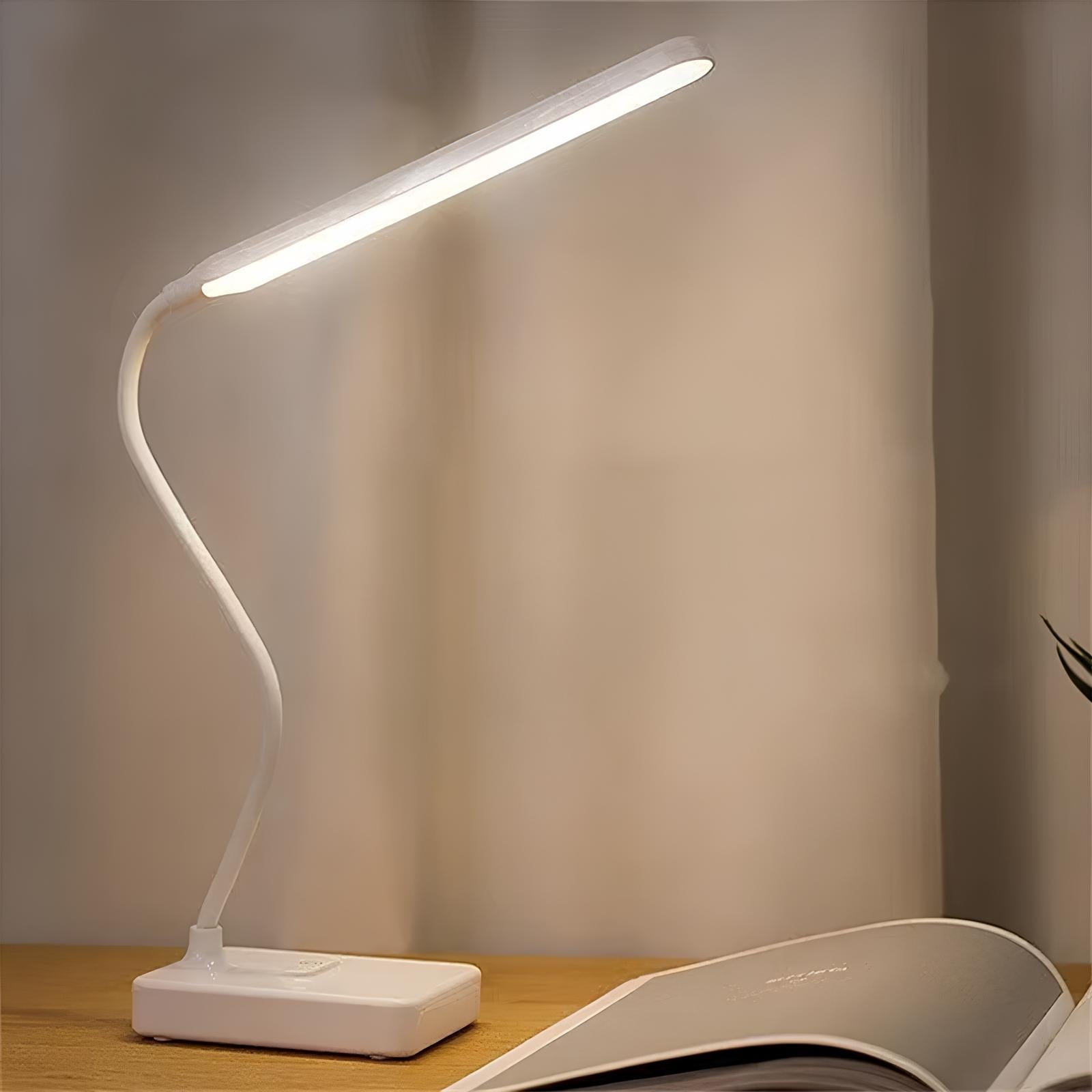 Rechargeable Table Lamp with Adjustable Arm & Dimmable Brightness | Flexible Desk Lighting for Any Workspace 0
