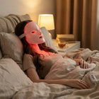 Red Light Therapy Mask with 7 Colors, LED Face Mask with Remote and Eye Protection Pads, Red Light Mask for Skincare