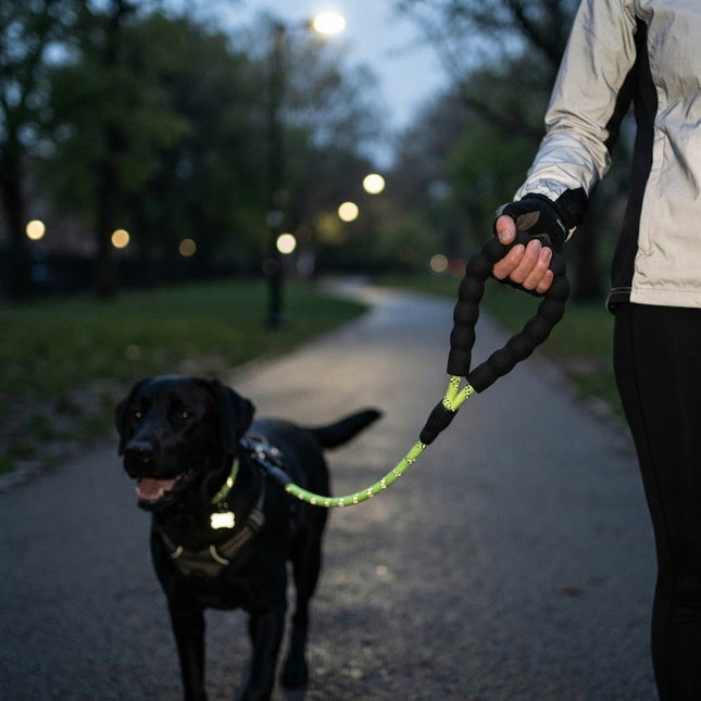 Dog Leash for Large Dogs, Reflective Nylon Dog Leash with Padded Handle