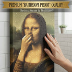 Renaissance Woman Canvas Art | Humorous Bathroom Decor for a Playful Touch 1