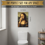 Renaissance Woman Canvas Art | Humorous Bathroom Decor for a Playful Touch 3