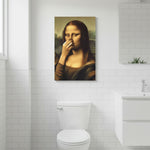 Renaissance Woman Canvas Art | Humorous Bathroom Decor for a Playful Touch 6