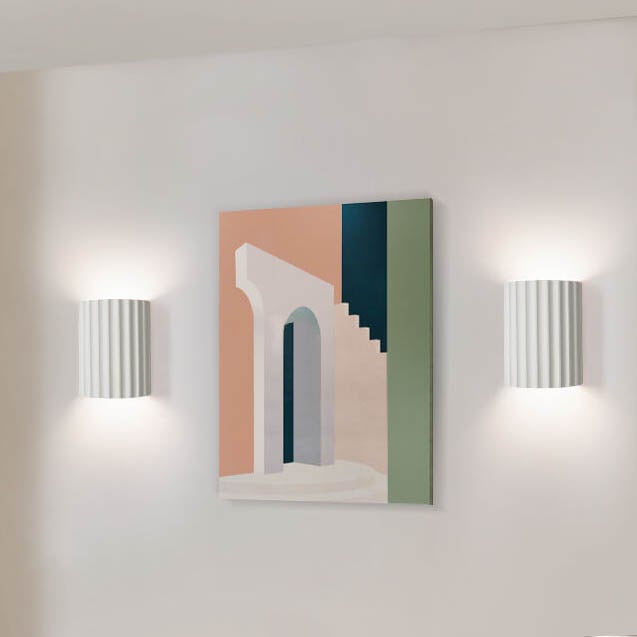 ResinGlow | Stylish Modern Striped Wall Sconce Lamp 0