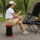 Folding Stool, Portable Stool with Telescopic Collapsible Design for Camping, Fishing and Outdoor Use, Lightweight