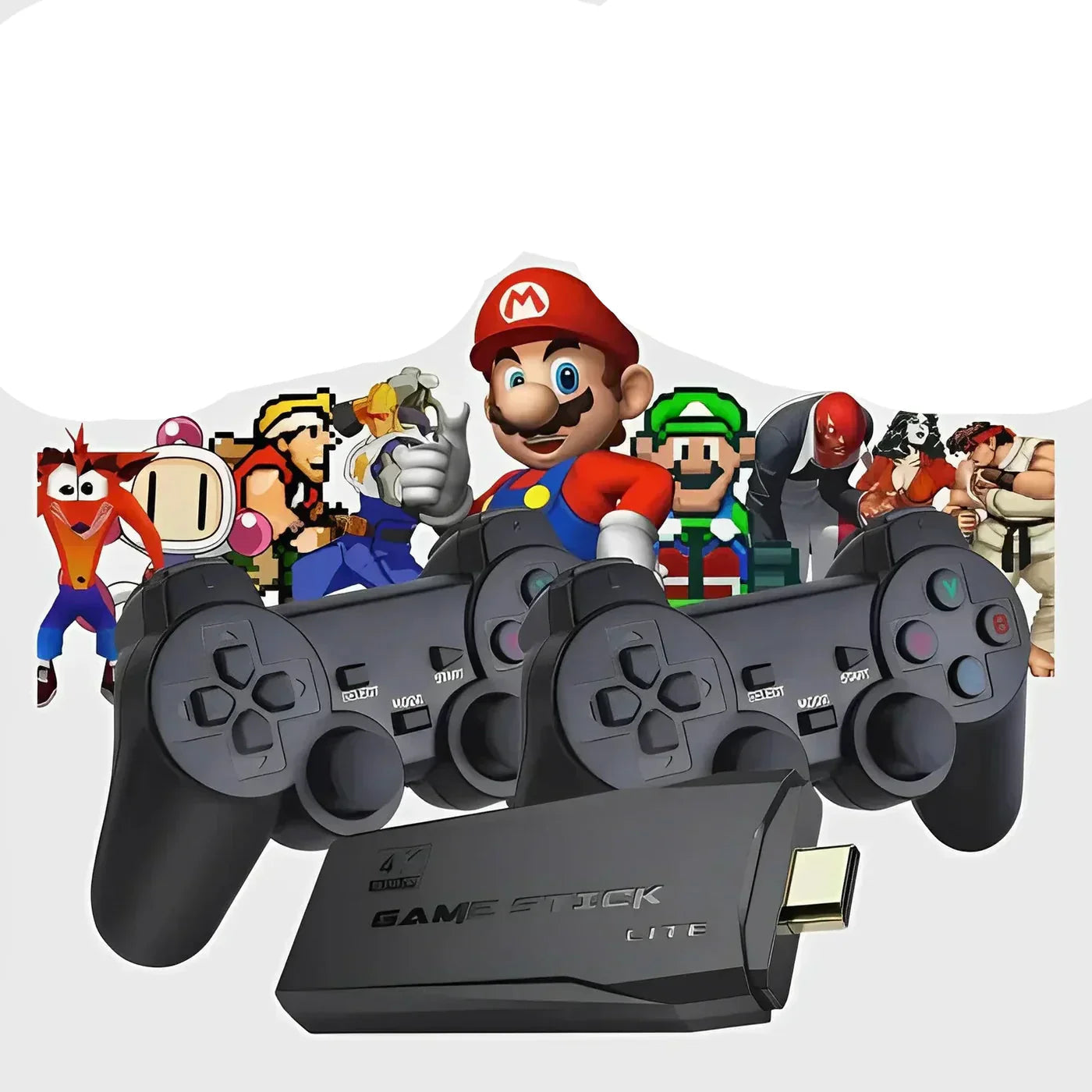 Retro Gaming Console | 64GB with 20,000+ Games & 4K Visuals | Wireless Controllers for Nostalgic Fun 0