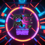 Retro Gaming Console | 64GB with 20,000+ Games & 4K Visuals | Wireless Controllers for Nostalgic Fun 2