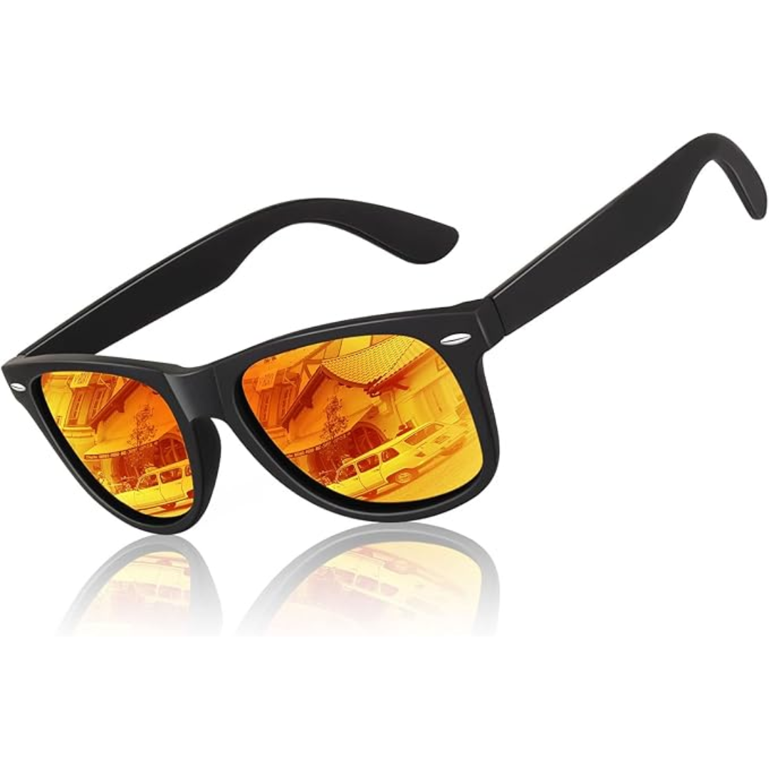 Retro Polarized Sunglasses with UV400 Protection | Classic 80's Style for Clear Vision 0