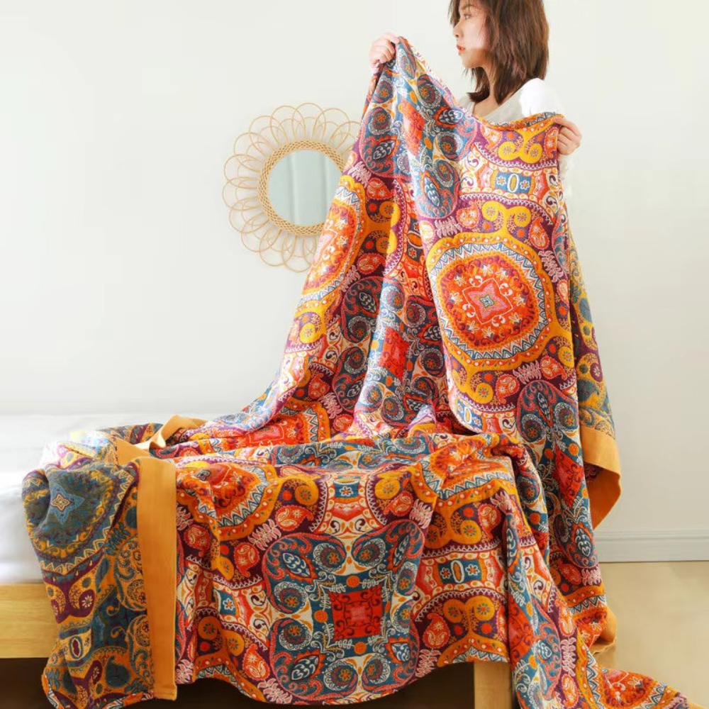 Reversible Cooling Blanket | Breathable Cotton for Comfortable Sleep 0