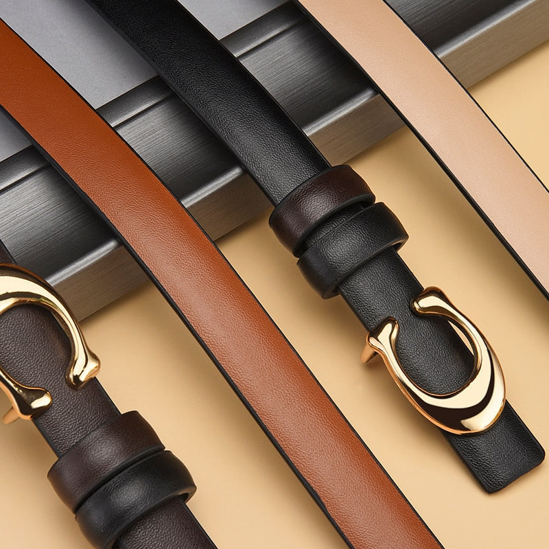 Reversible Slim C-Buckle Belt with Detachable Buckle | Dual Color Design for Effortless Style 5