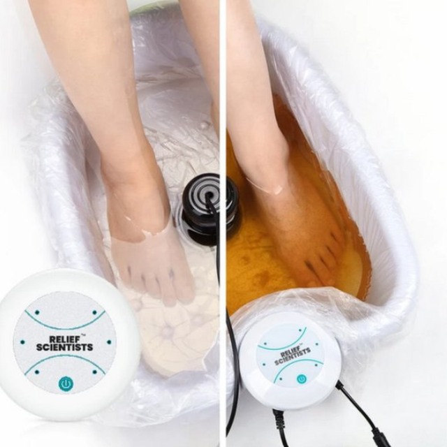 Revitalizing Ionic Foot Detox Bath with Vibrating Whirlpool Soak for Relaxation 0