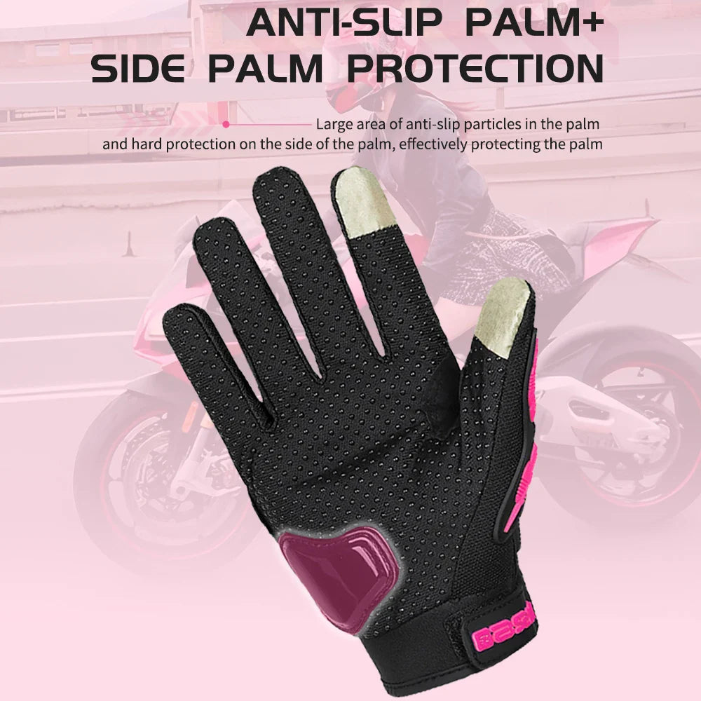 Rider's Choice | Women's Motorcycle Gloves with Breathable Mesh & Touchscreen Tips | Enhanced Grip for Comfort and Control 5