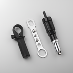 Rivet Gun Adapter Kit | Electric Drill Attachment with Interchangeable Nozzles | Versatile Tool for Fastening Tasks 0