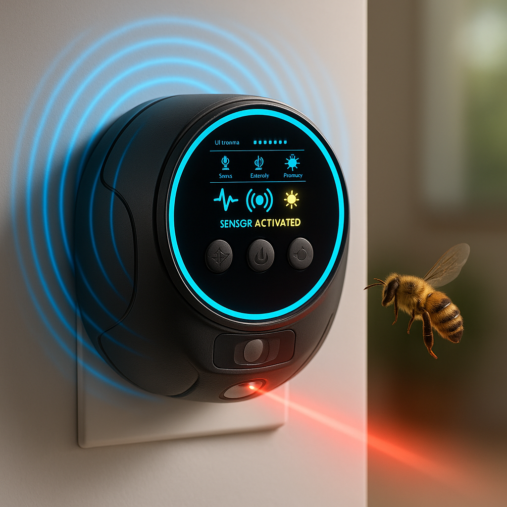 Rodent Defense | Ultrasonic Mice Repellent with Wide Coverage | Silent Operation for Effective Pest Control 0