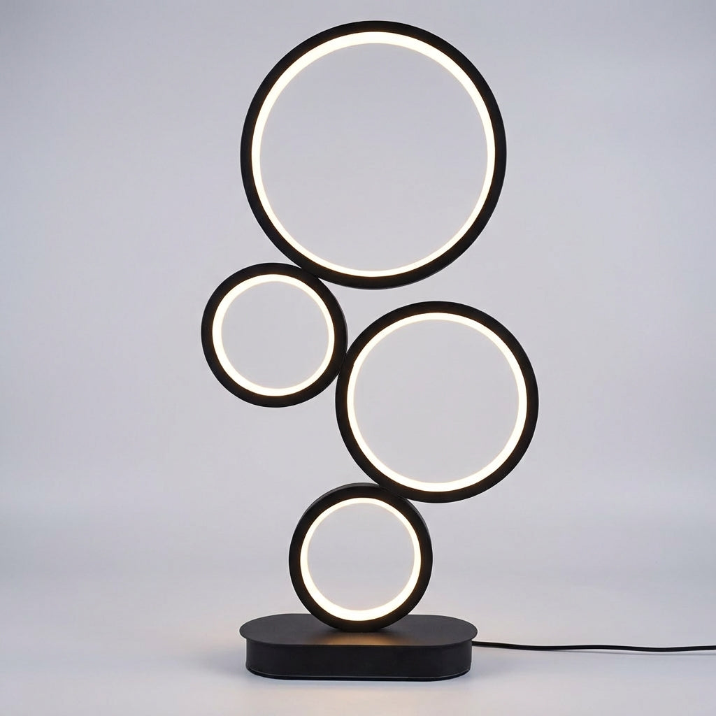 Rondora | Modern Ring Table Lamp with Stepless Dimming | Sculptural Design for Cozy Ambiance 0