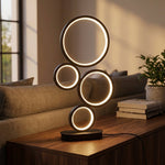 Rondora | Modern Ring Table Lamp with Stepless Dimming | Sculptural Design for Cozy Ambiance 1
