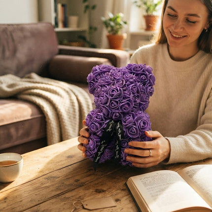 Teddy Bear Made of Roses, Mothers Day Gift for Wife and Girlfriend
