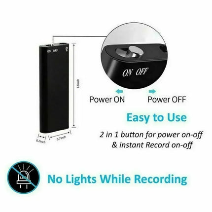 Voice Recorder with 8GB Memory, Digital Voice Recorder for Lectures and Meetings – image 8