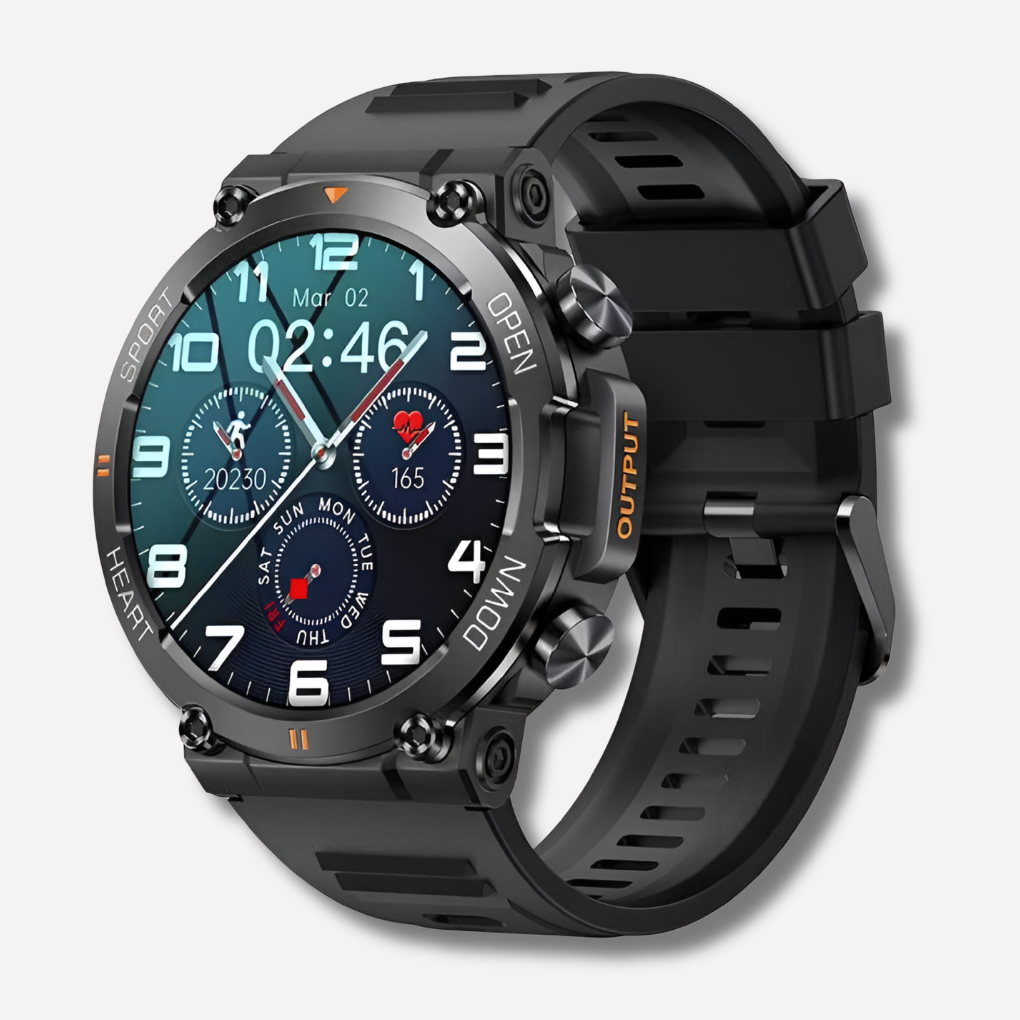 Rugged Outdoor Smartwatch with AMOLED Display & GPS Tracking for Active Lifestyles 0
