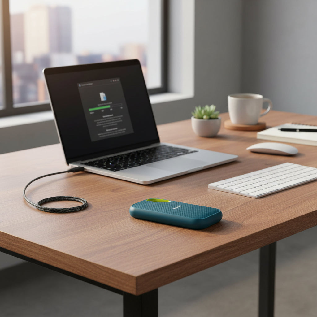 Rugged Portable SSD | External Hard Drive with Compact Design | Reliable Backup Storage for Everyday Use 0