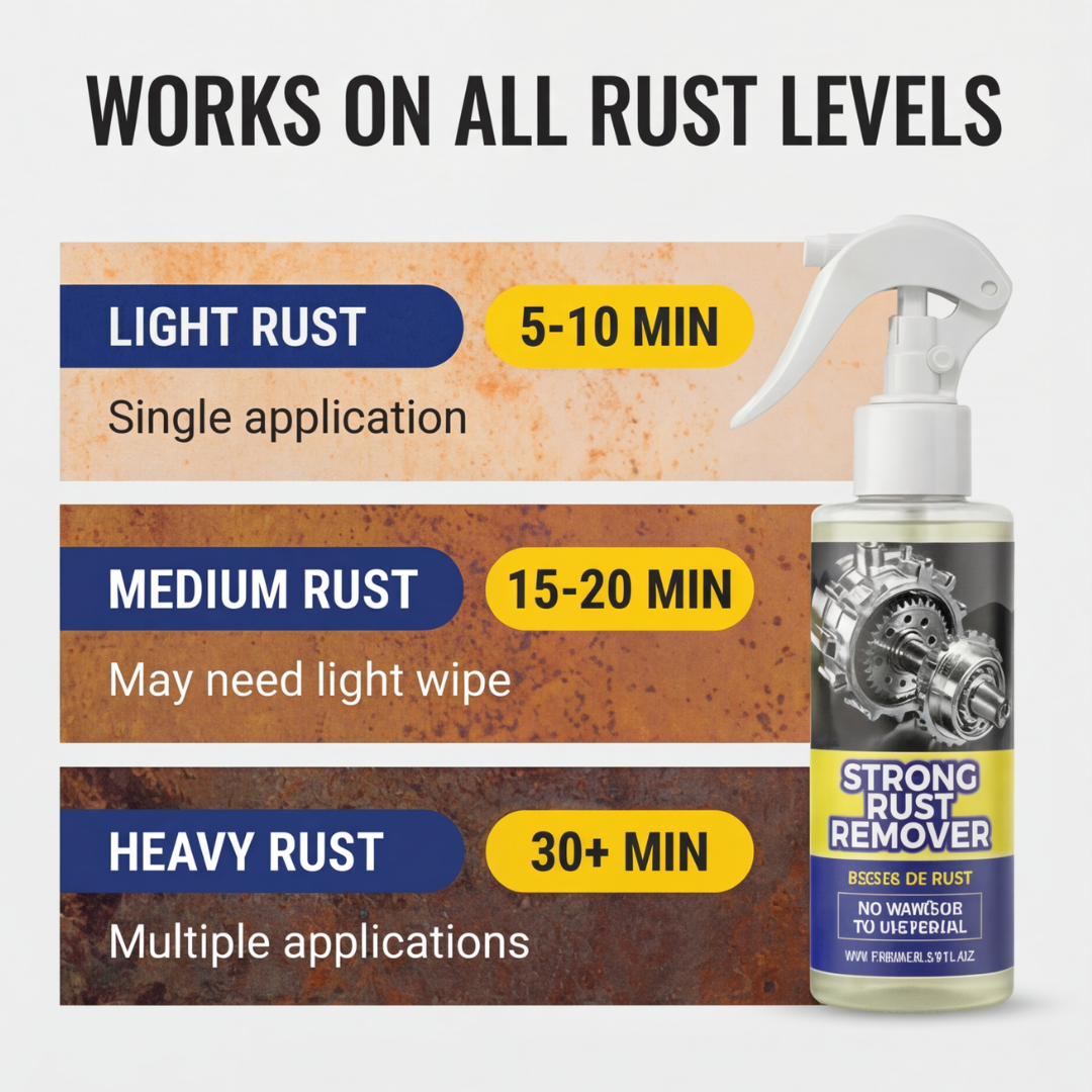 Rust Remover Spray for Metal with Instant Results | Effective Rust Treatment for Tools and Equipment 5