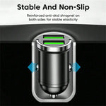 Tuzwa 200W Dual-Port USB Car Charger – Fast Charging Adapter for Phones & Devices, Compact Vehicle Charging Adapter, Black