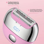 Tuzwa Electric Bikini Trimmer for Women – Waterproof Face & Body Hair Shaver with Stainless Steel Blade, 31–50 Min Battery Life & Dual Power