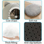 Tuzwa Cat Cave Bed – Plush Enclosed Cat Nest with Soft Mat & Removable Washable Cover, Cozy Hideaway Bed for Cats