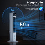 Tuzwa 3-in-1 Portable Evaporative Air Cooler – Quiet Cooling Fan with 24-Hour Timer, 220V AC for Home & Office