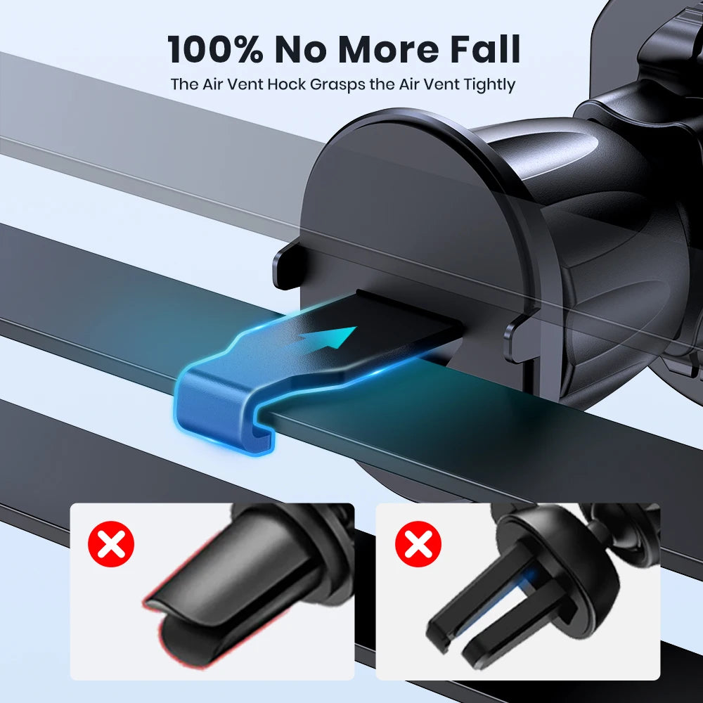 Tuzwa Magnetic Car Phone Mount | Universal Air Vent Phone Holder with Strong Magnetic Grip for iPhone, Samsung & Android