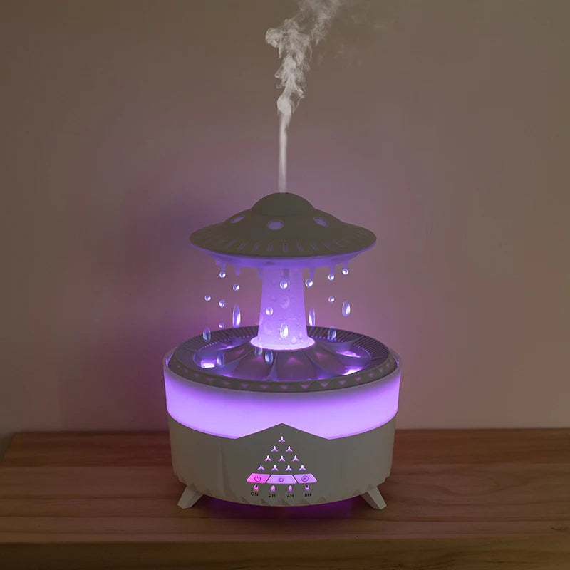 Tuzwa 350ML Mini USB Humidifier & Remote Control – Compact Aromatherapy Humidifier for Bedroom, Desk & Office