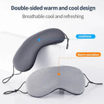 Tuzwa Silk Sleep Eye Mask with Adjustable Fit – Warm & Cool Reusable Sleeping Mask, Soft Lightweight Travel Eye Cover for Rest & Relaxation