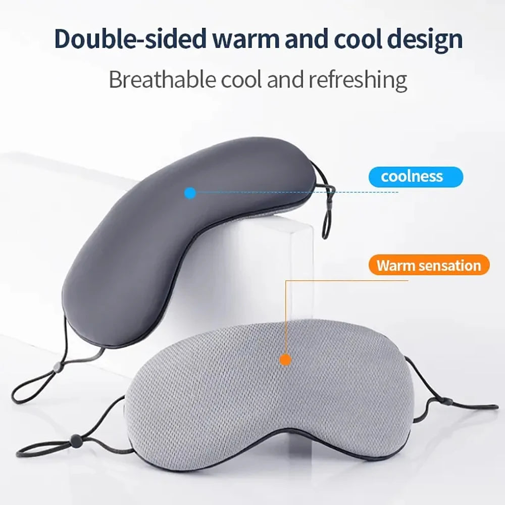 Tuzwa Silk Sleep Eye Mask with Adjustable Fit – Warm & Cool Reusable Sleeping Mask, Soft Lightweight Travel Eye Cover for Rest & Relaxation