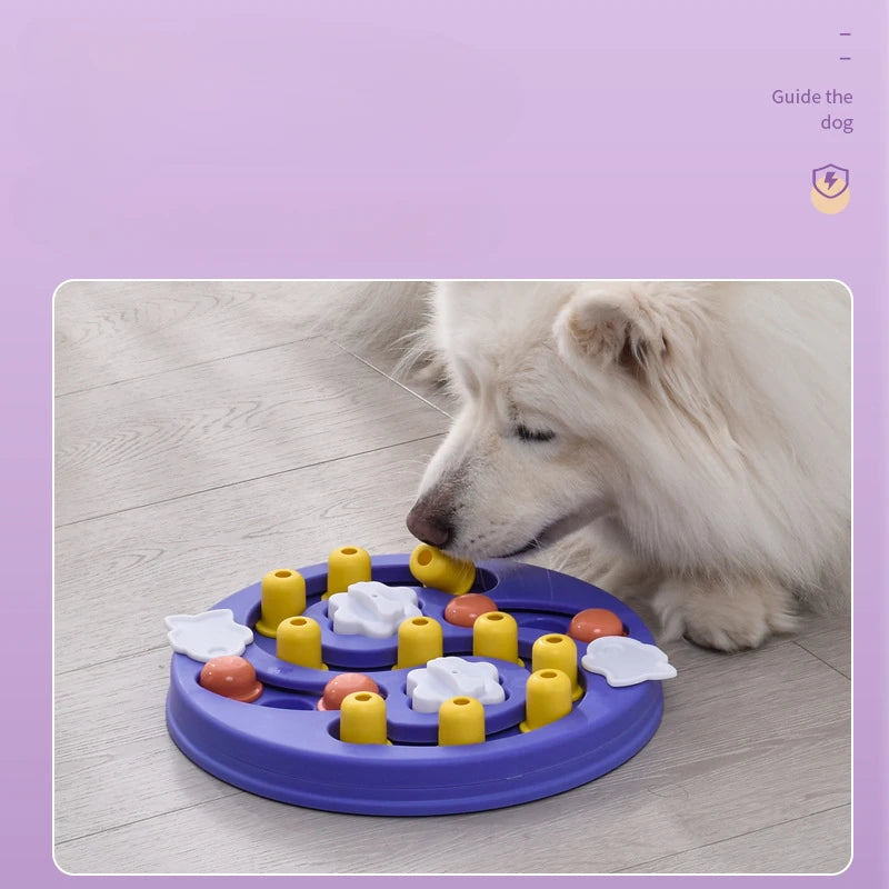 Tuzwa | Interactive Dog Puzzle Feeder Toy | Treat Dispensing Slow Feeder with Non-Slip Base for IQ Training, Mental Stimulation & Boredom Relief