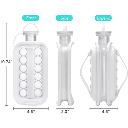 2 in 1 Ice Cube Tray, Ice Ball Mold for Cocktails and Iced Coffee – image 4