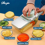 Tuzwa Electric Vegetable Slicer & Shredder | Multifunction Food Processor with Adjustable Stainless Steel Blades | Heavy-Duty Kitchen Machine for Fast Vegetable Prep