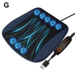 Tuzwa Car Cooling Seat Cushion with 5 Adjustable Fans – USB-Powered Ventilated Car Seat Pad for Summer Driving Comfort