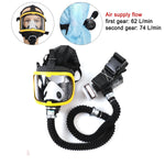Tuzwa Constant Air Flow Full Face Respirator System – Reusable Full Face Respiratory Protection Mask for Appropriate Industrial & Chemical Work