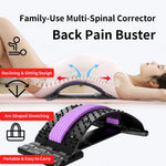Tuzwa Adjustable Back Stretcher – Multi-Level Lumbar Stretching & Massage Tool for Lower Back Support, Posture, Relaxation & Daily Comfort