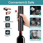 Tuzwa Rechargeable Electric Wine Opener with Foil Cutter – Automatic Cordless Corkscrew for Quick & Easy Wine Bottle Opening