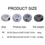 Tuzwa Cat Tunnel Bed – Interactive Round Wool Cat Tunnel with Scratching Surface, Cozy Hideaway & Play Bed for Indoor Cats