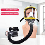 Tuzwa Constant Air Flow Full Face Respirator System – Reusable Full Face Respiratory Protection Mask for Appropriate Industrial & Chemical Work