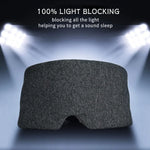 Tuzwa 100% Cotton Sleep Mask with Adjustable Strap – Soft Light Blocking Eye Mask for Sleeping, Travel, Naps & Relaxation