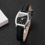 Tuzwa Women’s Quartz Watch – Elegant Leather Strap Analog Wristwatch with Arabic Numerals, 23mm Dial for Everyday & Dress Wear