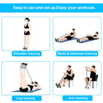 Tuzwa Resistance Bands for Working Out – 4-Tube Elastic Exercise Bands for Full Body Strength Training, Home Fitness & Travel