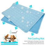 Tuzwa Pet Cooling Mat – 100% Cotton Breathable Summer Bed Mat for Dogs & Cats, Hand Washable Cooling Pad for Comfortable Rest