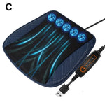 Tuzwa Car Cooling Seat Cushion with 5 Adjustable Fans – USB-Powered Ventilated Car Seat Pad for Summer Driving Comfort
