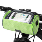 Bike Bag with Touchscreen Phone Pocket, Bike Frame Pouch or Handlebar Mount with Velcro Straps, Bicycle Top Tube Bag
