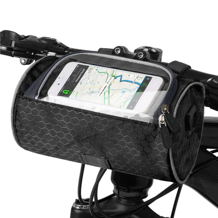 Bike Bag with Touchscreen Phone Pocket, Bicycle Top Tube Bag